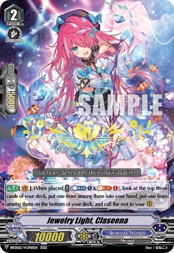 Image for Jewelry Light, Claseena (Hot Stamped) (Bushiroad Event Cards) (BSF2022/VGP01SEN 2022) - Cardfight Vanguard