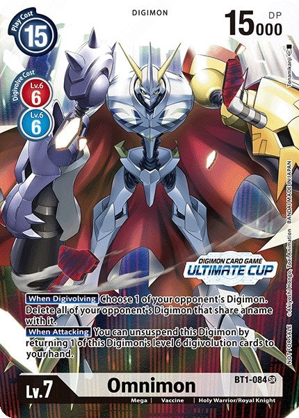 Image for Omnimon - BT1-084 (Ultimate Cup 2022) (BT01-03A) (BT1-084 SR) - Digimon Card Game