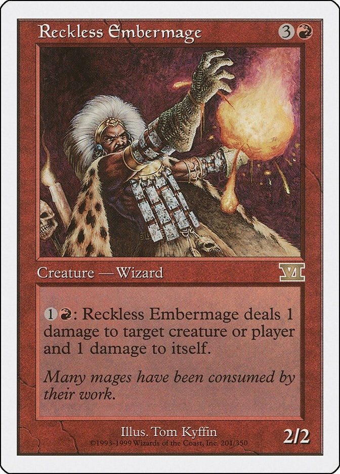 Image for Reckless Embermage (Classic Sixth Edition) (201) - Magic: The Gathering