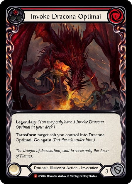 Image for Invoke Dracona Optimai // Dracona Optimai (Uprising) (UPR006) - Flesh and Blood TCG
