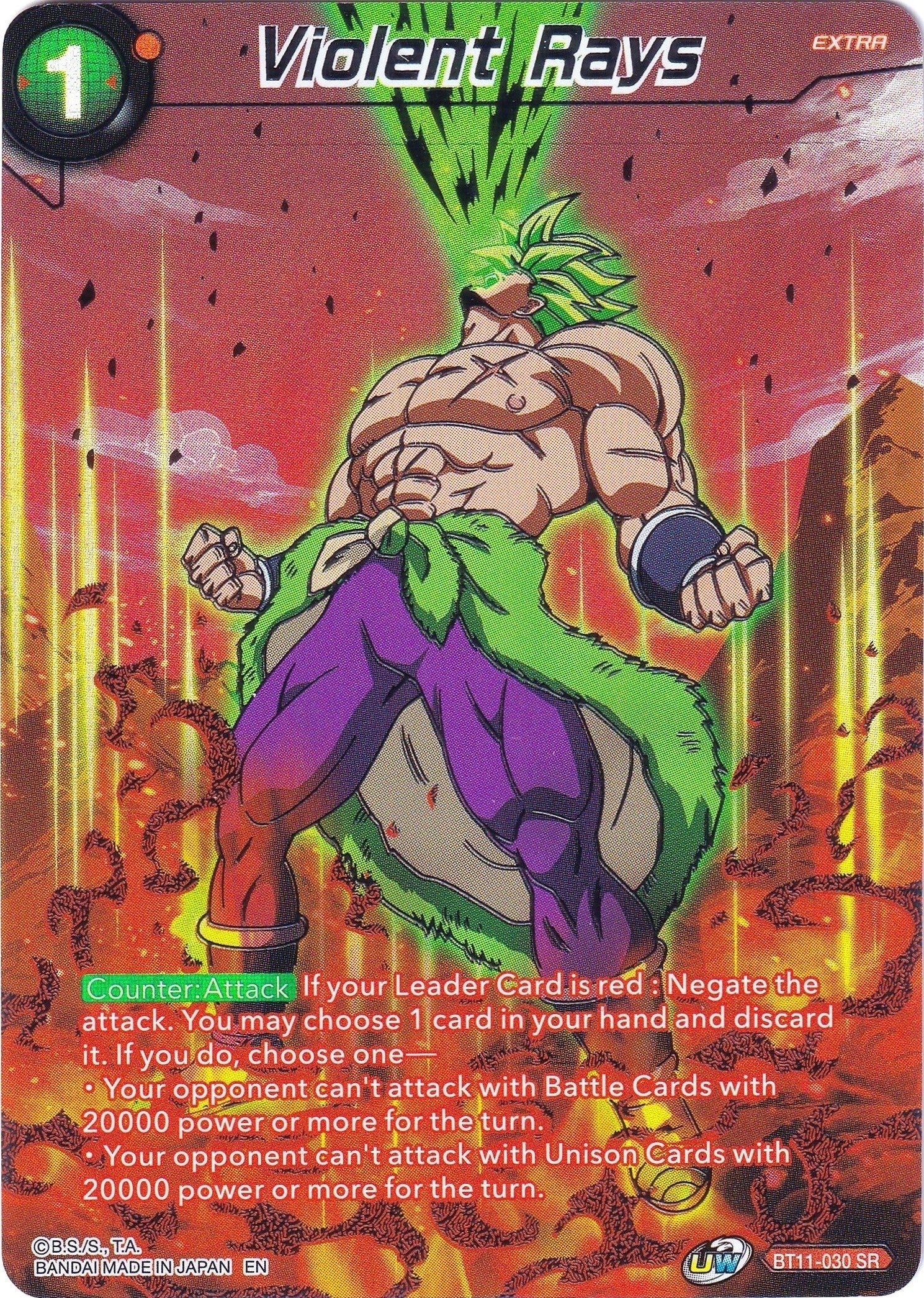 Image for Violent Rays (Collector's Selection Vol. 2) (BT11-030) - Dragon Ball Super: Masters