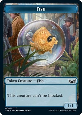 Image for Fish // Citizen Double-Sided Token (Streets of New Capenna) (4 // 12) - Magic: The Gathering