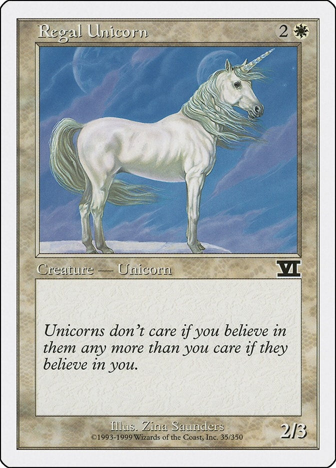 Image for Regal Unicorn (Classic Sixth Edition) (35) - Magic: The Gathering