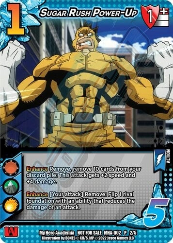 Image for Sugar Rush Power-Up (Quirk Pack 2) (UniVersus: My Hero Academia Promo Cards) (MHA-Q02 P 2/5) - UniVersus