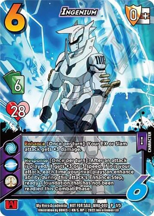 Image for Ingenium (Quirk Pack 2) (UniVersus: My Hero Academia Promo Cards) (MHA-Q02 P 1/5) - UniVersus