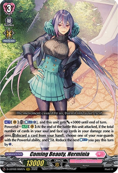 Image for Coming Beauty, Herminia (D-LBT02: Lyrical Monasterio ~It's a New School Term!~) (D-LBT02/002EN) - Cardfight Vanguard