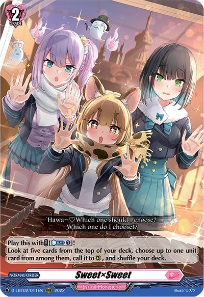 Image for SweetxSweet (D-LBT02: Lyrical Monasterio ~It's a New School Term!~) (D-LBT02/011EN) - Cardfight Vanguard