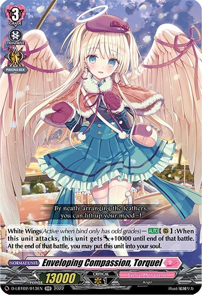 Image for Enveloping Compassion, Torquel (D-LBT02: Lyrical Monasterio ~It's a New School Term!~) (D-LBT02/013EN) - Cardfight Vanguard