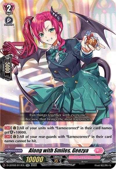 Image for Along with Smiles, Geezya (D-LBT02: Lyrical Monasterio ~It's a New School Term!~) (D-LBT02/017EN) - Cardfight Vanguard