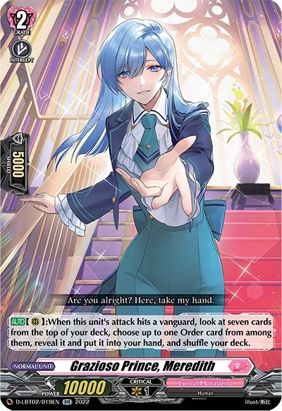 Image for Grazioso Prince, Meredith (D-LBT02: Lyrical Monasterio ~It's a New School Term!~) (D-LBT02/019EN) - Cardfight Vanguard