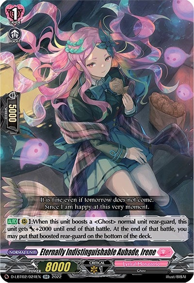 Image for Eternally Indistinguishable Aubade, Irene (D-LBT02: Lyrical Monasterio ~It's a New School Term!~) (D-LBT02/024EN) - Cardfight Vanguard