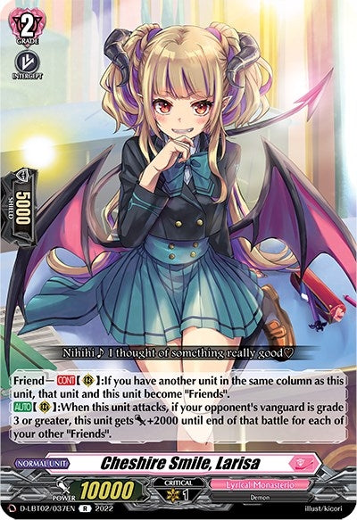 Image for Cheshire Smile, Larisa (D-LBT02: Lyrical Monasterio ~It's a New School Term!~) (D-LBT02/037EN) - Cardfight Vanguard