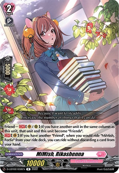 Image for MiMish, Rikashenna (D-LBT02: Lyrical Monasterio ~It's a New School Term!~) (D-LBT02/038EN) - Cardfight Vanguard