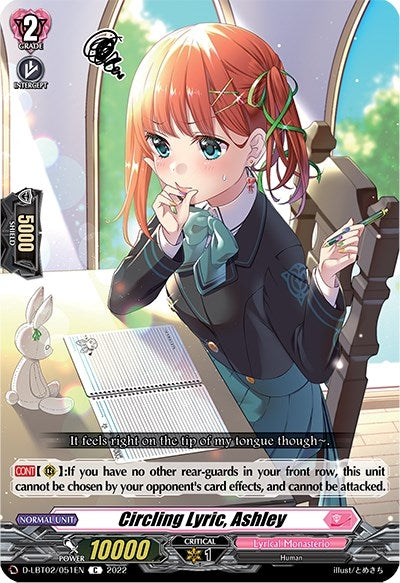 Image for Circling Lyric, Ashley (D-LBT02: Lyrical Monasterio ~It's a New School Term!~) (D-LBT02/051EN) - Cardfight Vanguard