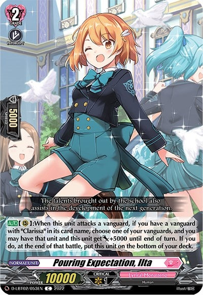 Image for Pouring Expectation, Ilta (D-LBT02: Lyrical Monasterio ~It's a New School Term!~) (D-LBT02/053EN) - Cardfight Vanguard