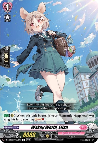 Image for Wakey World, Elisa (D-LBT02: Lyrical Monasterio ~It's a New School Term!~) (D-LBT02/057EN) - Cardfight Vanguard