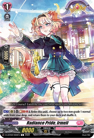 Image for Radiance Pride, Irmeli (D-LBT02: Lyrical Monasterio ~It's a New School Term!~) (D-LBT02/060EN) - Cardfight Vanguard