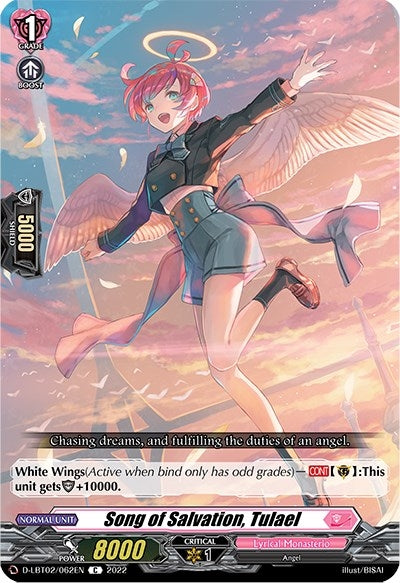 Image for Song of Salvation, Tulael (D-LBT02: Lyrical Monasterio ~It's a New School Term!~) (D-LBT02/062EN) - Cardfight Vanguard