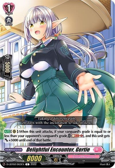Image for Delightful Encounter, Gertie (D-LBT02: Lyrical Monasterio ~It's a New School Term!~) (D-LBT02/063EN) - Cardfight Vanguard