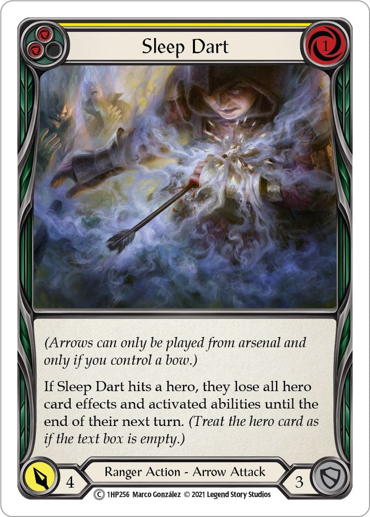 Image for Sleep Dart (Yellow) (History Pack Vol.1) (1HP256) - Flesh and Blood TCG
