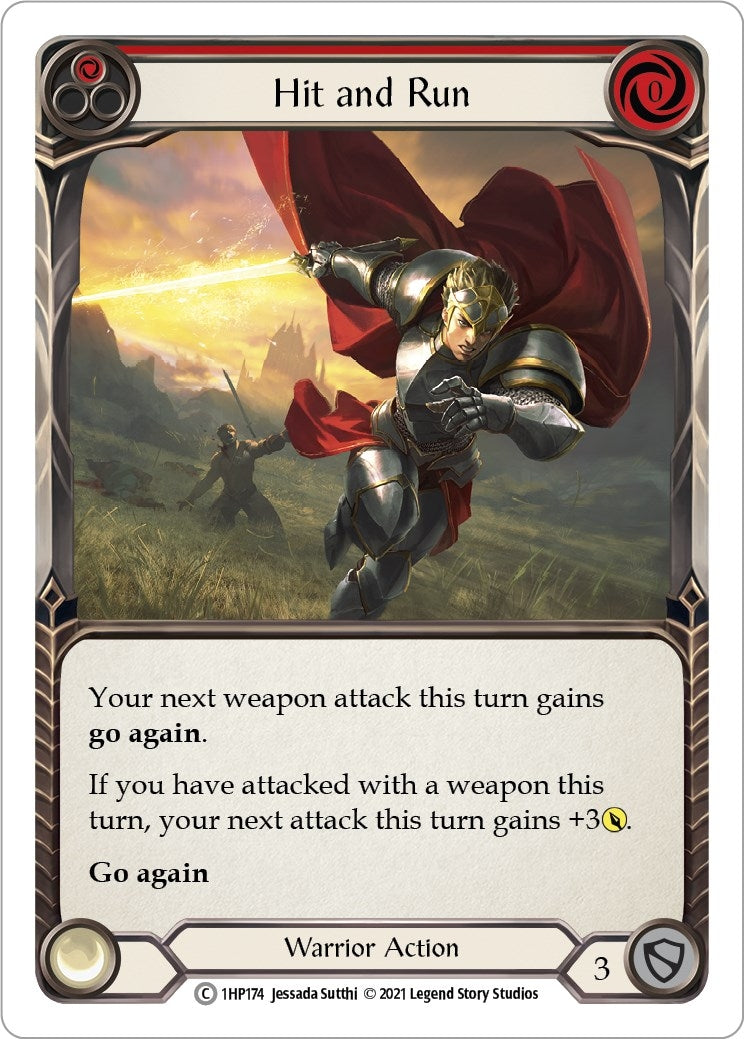 Image for Hit and Run (Red) (History Pack Vol.1) (1HP174) - Flesh and Blood TCG