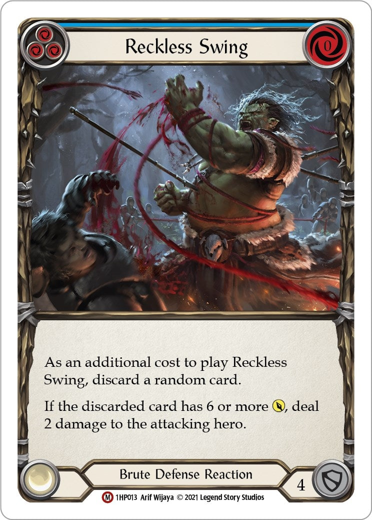 Image for Reckless Swing (History Pack Vol.1) (1HP013) - Flesh and Blood TCG
