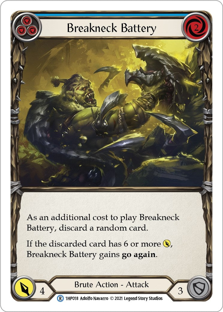 Image for Breakneck Battery (Blue) (History Pack Vol.1) (1HP018) - Flesh and Blood TCG