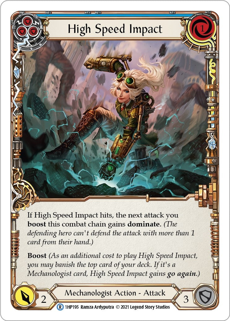 Image for High Speed Impact (Blue) (History Pack Vol.1) (1HP195) - Flesh and Blood TCG