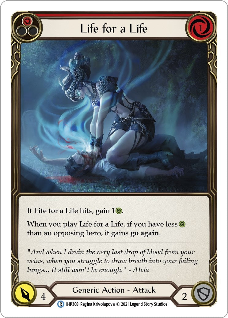 Image for Life for a Life (Red) (History Pack Vol.1) (1HP368) - Flesh and Blood TCG