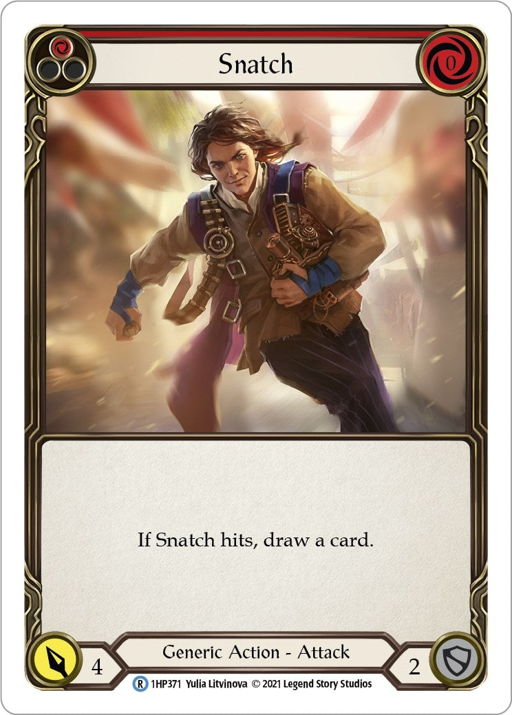 Image for Snatch (Red) (History Pack Vol.1) (1HP371) - Flesh and Blood TCG