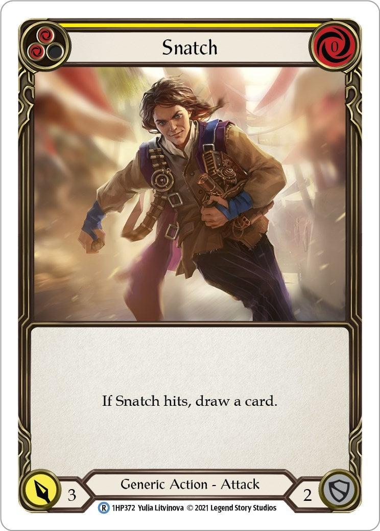 Image for Snatch (Yellow) (History Pack Vol.1) (1HP372) - Flesh and Blood TCG