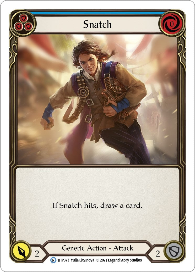 Image for Snatch (Blue) (History Pack Vol.1) (1HP373) - Flesh and Blood TCG