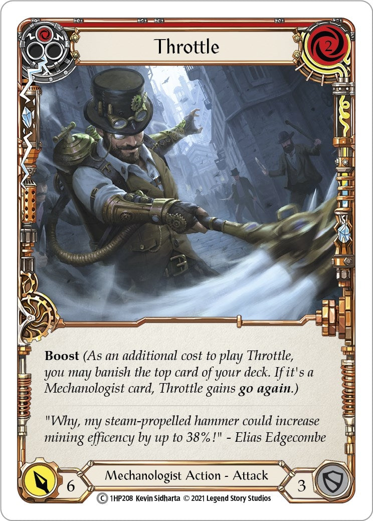 Image for Throttle (Red) (History Pack Vol.1) (1HP208) - Flesh and Blood TCG