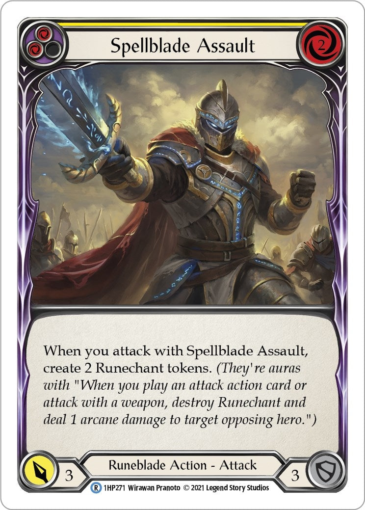 Image for Spellblade Assault (Yellow) (History Pack Vol.1) (1HP271) - Flesh and Blood TCG