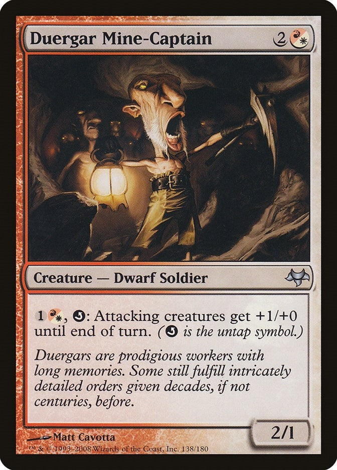 Image for Duergar Mine-Captain (Eventide) (138) - Magic: The Gathering