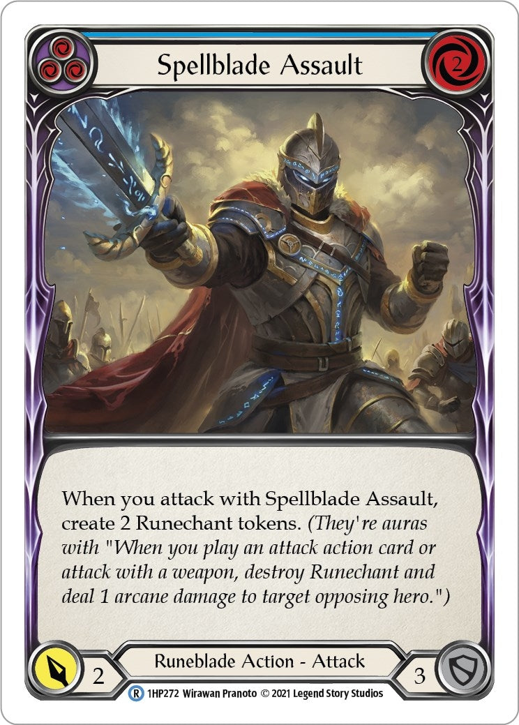 Image for Spellblade Assault (Blue) (History Pack Vol.1) (1HP272) - Flesh and Blood TCG