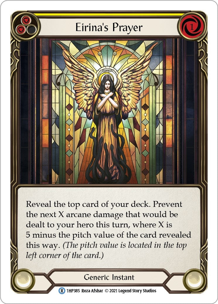 Image for Eirina's Prayer (Yellow) (History Pack Vol.1) (1HP385) - Flesh and Blood TCG