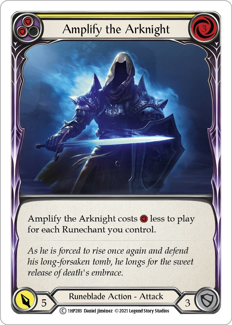 Image for Amplify the Arknight (Yellow) (History Pack Vol.1) (1HP283) - Flesh and Blood TCG