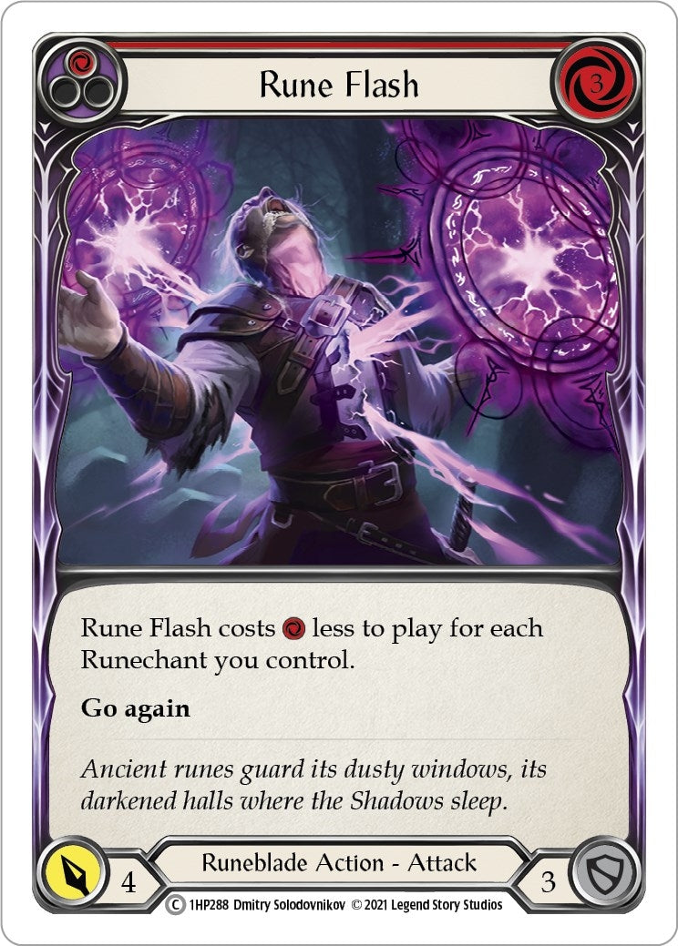 Image for Rune Flash (Red) (History Pack Vol.1) (1HP288) - Flesh and Blood TCG