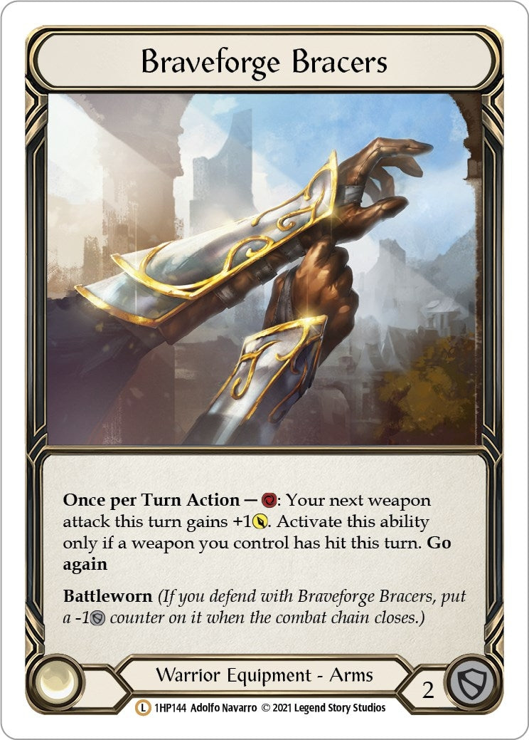 Image for Braveforge Bracers (History Pack Vol.1) (1HP144) - Flesh and Blood TCG