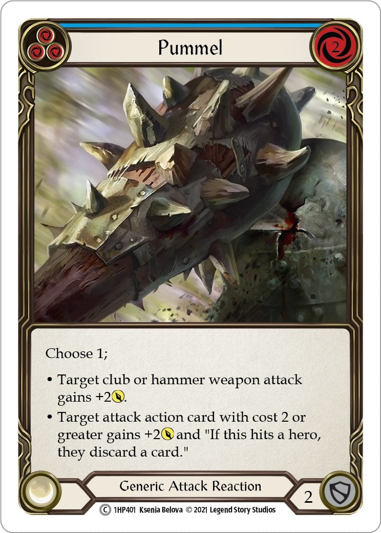 Image for Pummel (Blue) (History Pack Vol.1) (1HP401) - Flesh and Blood TCG