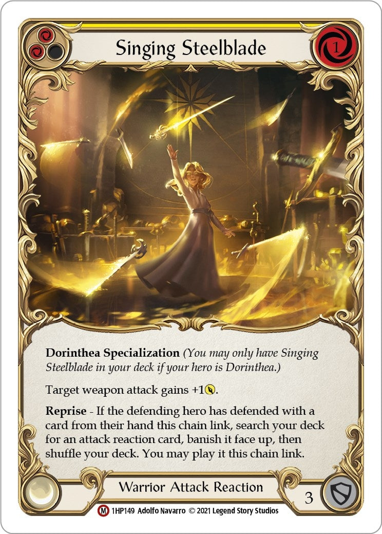 Image for Singing Steelblade (History Pack Vol.1) (1HP149) - Flesh and Blood TCG