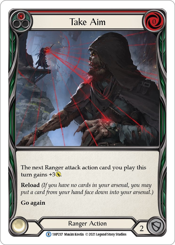Image for Take Aim (Red) (History Pack Vol.1) (1HP237) - Flesh and Blood TCG