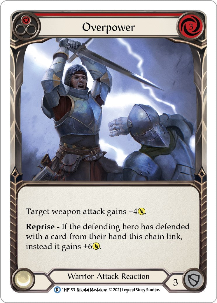 Image for Overpower (Red) (History Pack Vol.1) (1HP153) - Flesh and Blood TCG