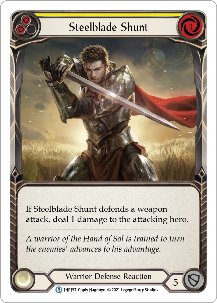 Image for Steelblade Shunt (Yellow) (History Pack Vol.1) (1HP157) - Flesh and Blood TCG