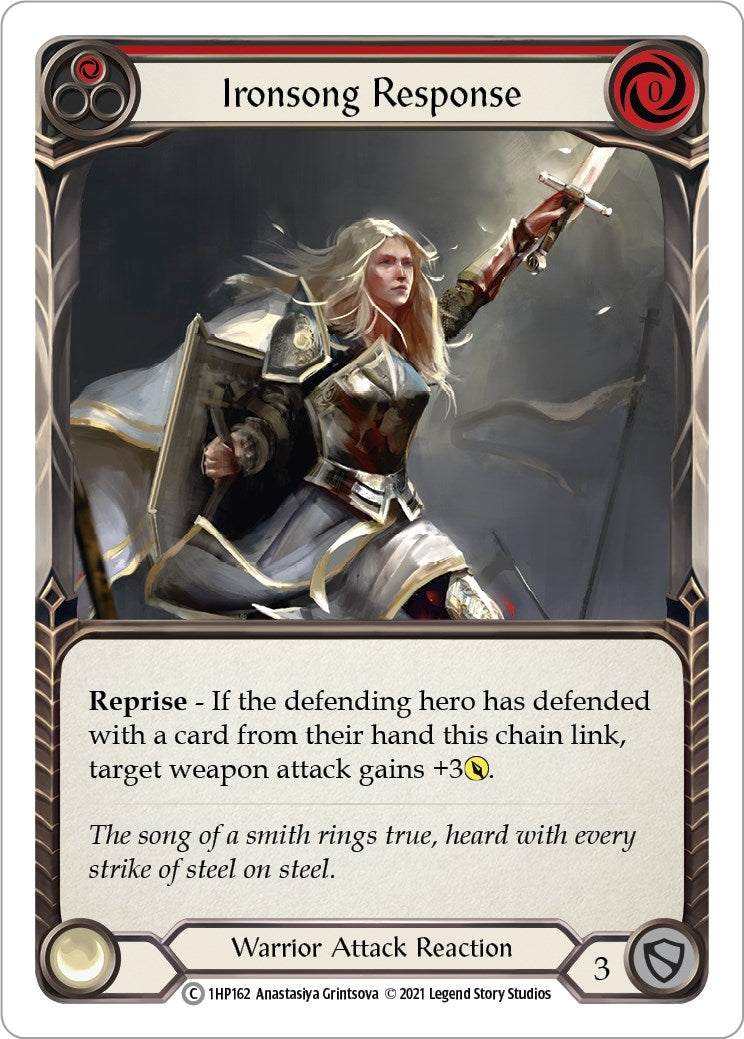 Image for Ironsong Response (Red) (History Pack Vol.1) (1HP162) - Flesh and Blood TCG