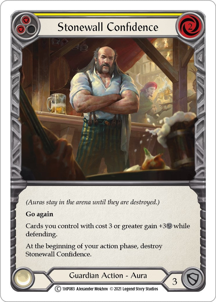 Image for Stonewall Confidence (Yellow) (History Pack Vol.1) (1HP083) - Flesh and Blood TCG