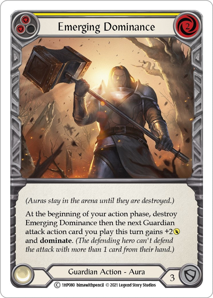 Image for Emerging Dominance (Yellow) (History Pack Vol.1) (1HP080) - Flesh and Blood TCG
