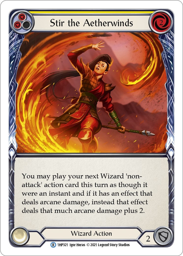 Image for Stir the Aetherwinds (Yellow) (History Pack Vol.1) (1HP321) - Flesh and Blood TCG
