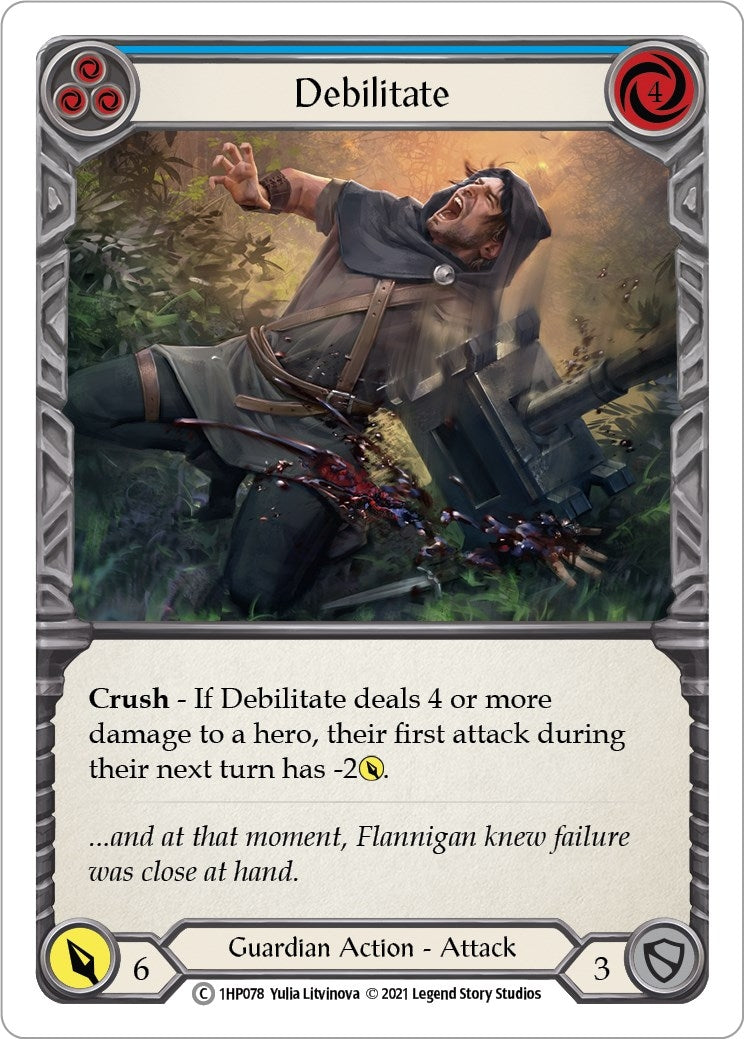 Image for Debilitate (Blue) (History Pack Vol.1) (1HP078) - Flesh and Blood TCG